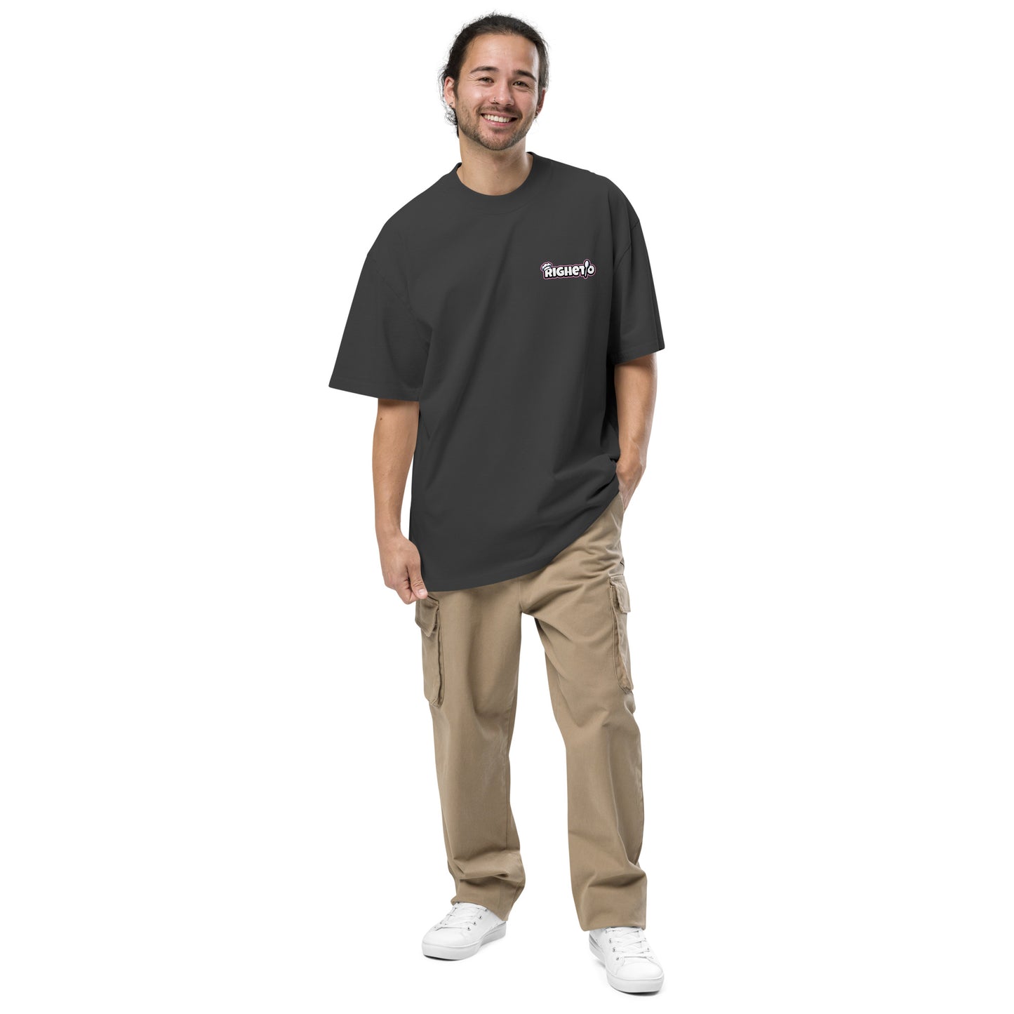 Oversized faded Righetio t-shirt