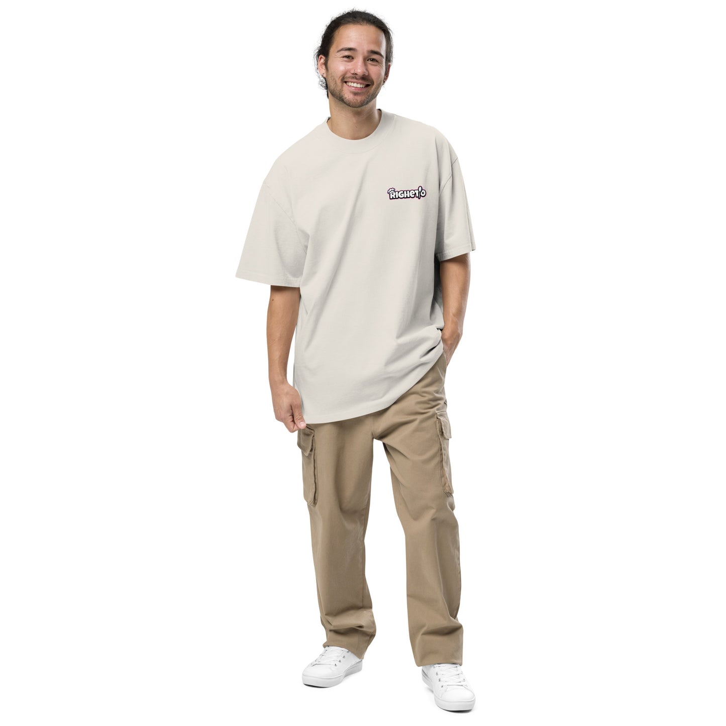 Oversized faded Righetio t-shirt